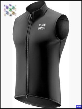 Windproof Thermal Cycling Vest Lightweight Stretch Running Jacket Sleeveless